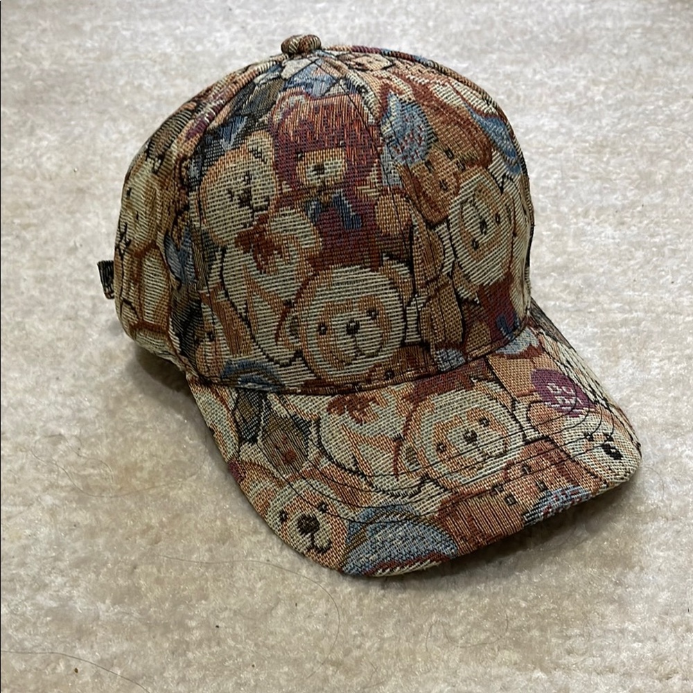 Teddy Bear Patterned Cap